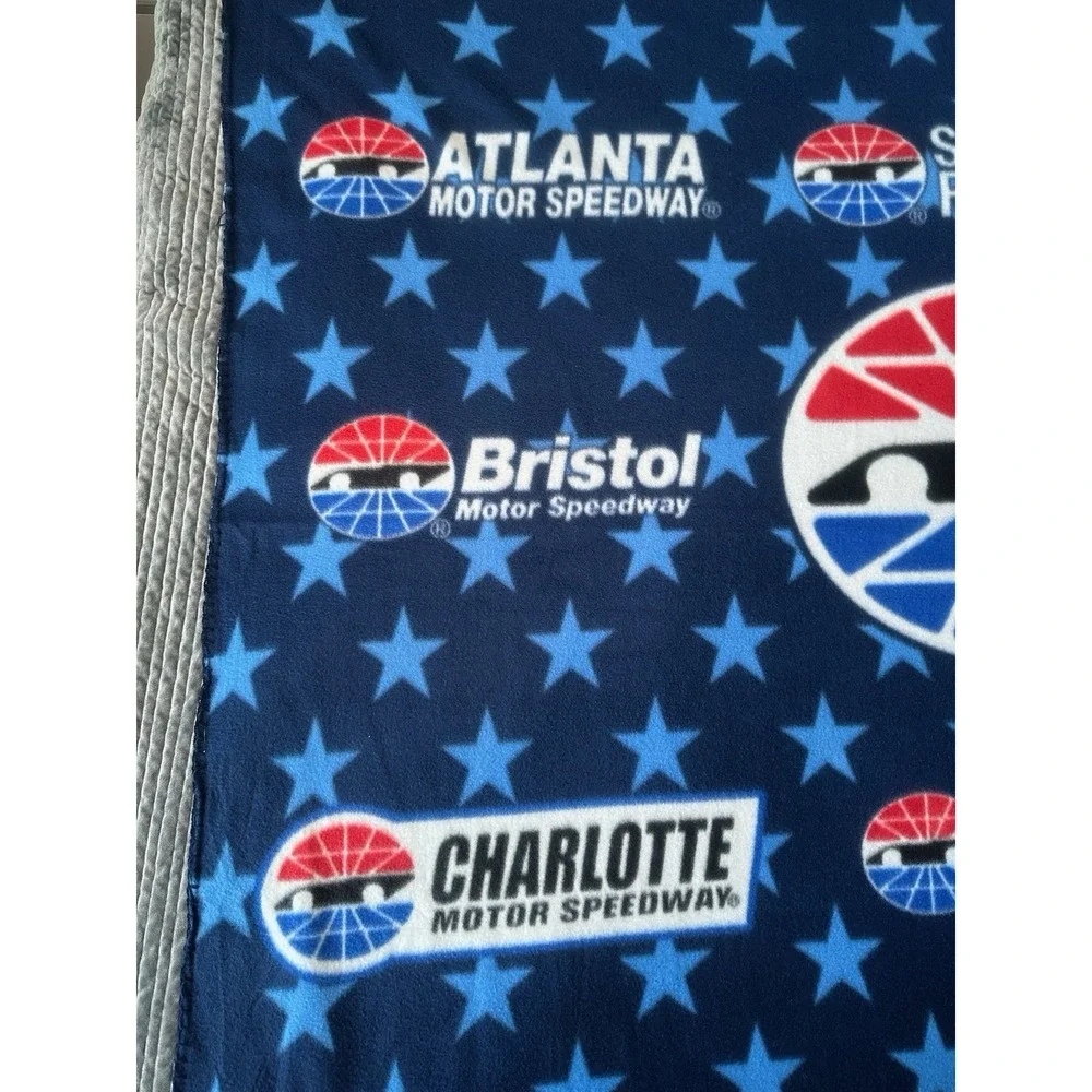 Fleece Throw Blanket Racing Motor Speedway Atlanta Bristol Sonoma Las Vegas NH